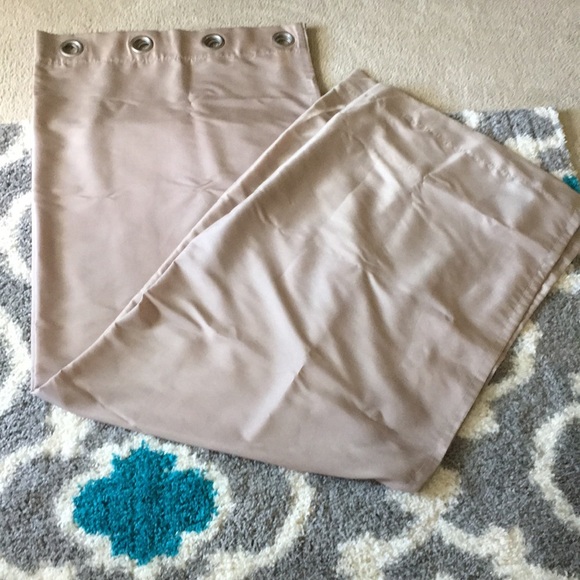 2 tan curtain panels - Picture 1 of 2